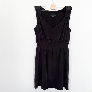 Banana Republic little black satin feel sleeveless cocktail dress